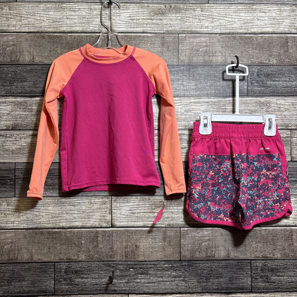 COLUMBIA 2PC RASH GUARD + SHORTS 4