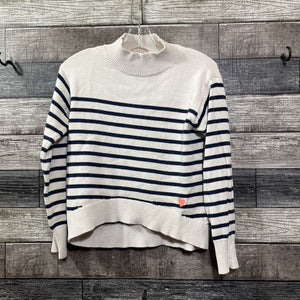 CREWCUTS COTTON STRIPED SWEATER 8/9