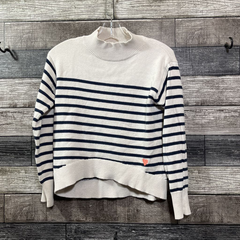 CREWCUTS COTTON STRIPED SWEATER 8/9