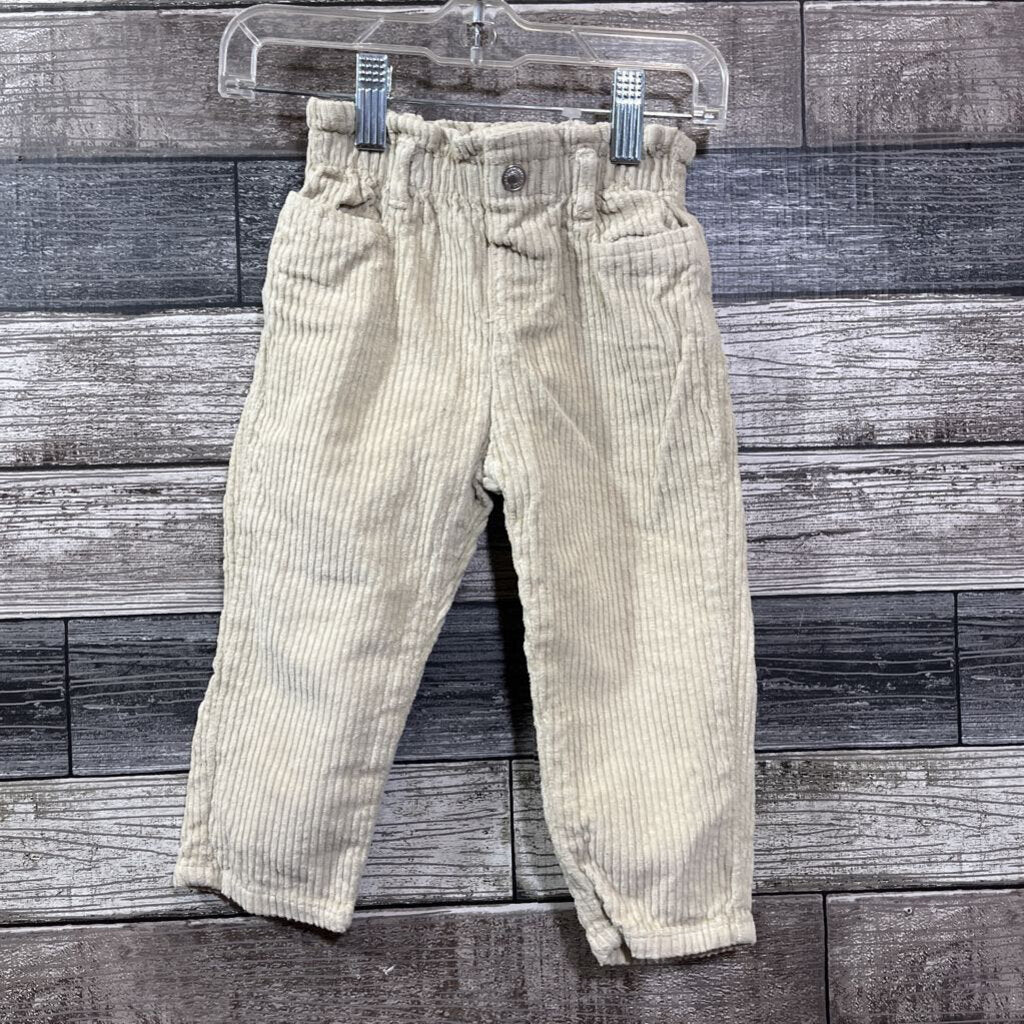 ZARA PULL ON CORDUROY PANTS 12-18 MO