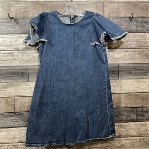 STEM DENIM SHOULDER PUFF DRESS 8