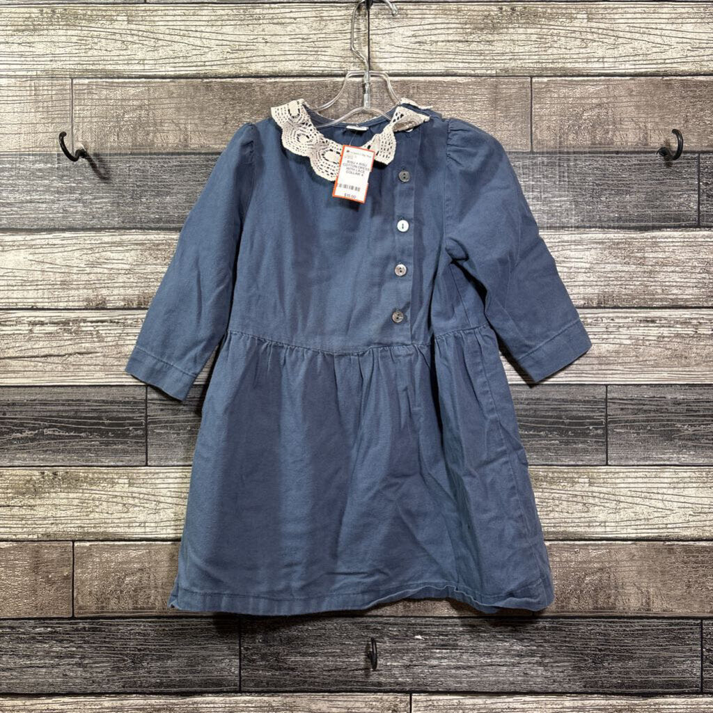 RISU + RISU COTTON DRESS WITH LACE COLLAR 4