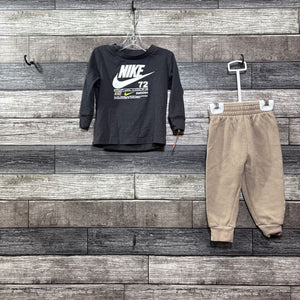 NIKE 2PC LS SHIRT + SWEATPANTS 12 MO