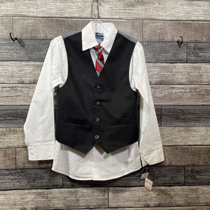 NWT IZOD DRESS SHIRT + NECK TIE + VEST 8