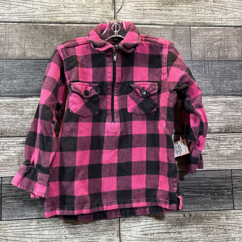 KENYON INTERNATIONAL HALF ZIP CHECKERED SHIRT 3