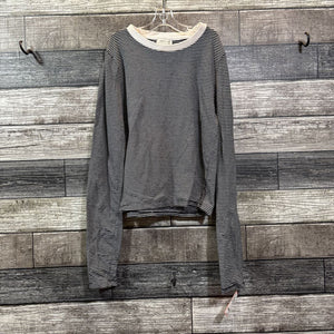 HEART & HIPS LS STRIPED COTTON / RAYON SHIRT 7
