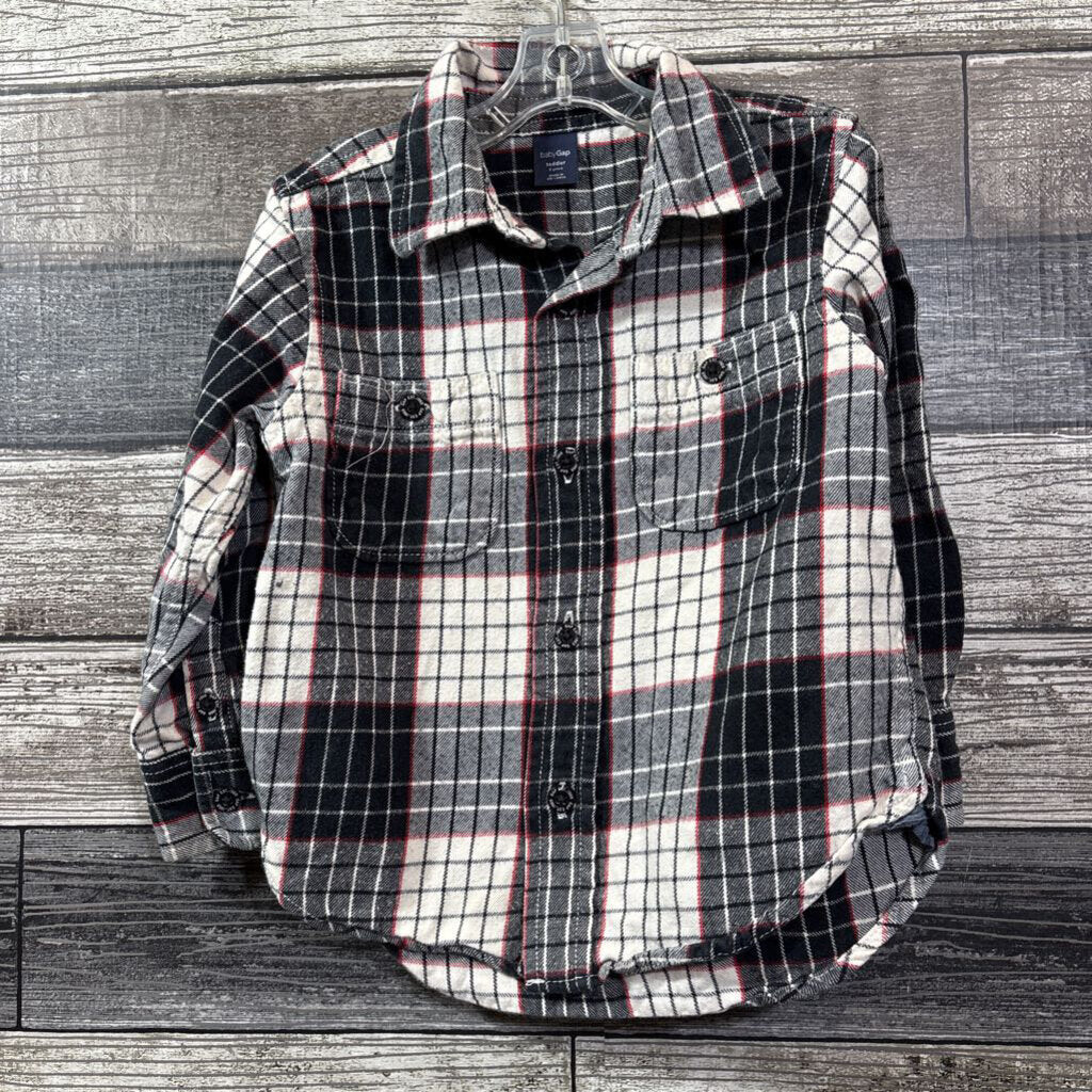 GAP FLANNEL BUTTON DOWN SHIRT 2