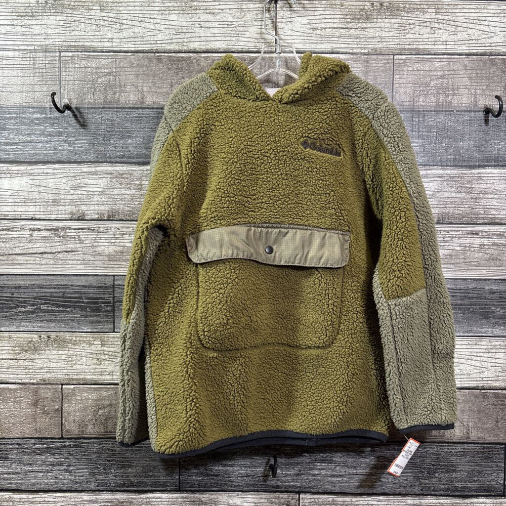 COLUMBIA HOODED SHERPA FLEECE PULLOVER 8