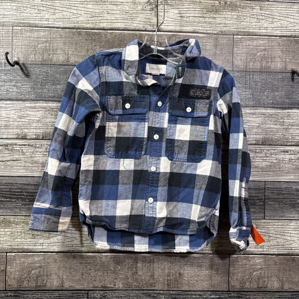 DIESEL LS BUTTON DOWN PLAID SHIRT 5/6