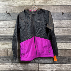 COLUMBIA HOODED MIXED MEDIA JACKET 10/12