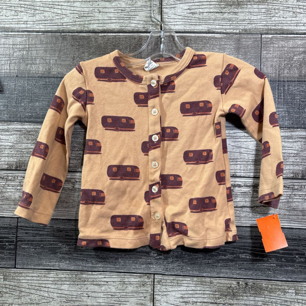 KATE QUINN ORGANIC BUTTON DOWN PRINTED SHIRT 3