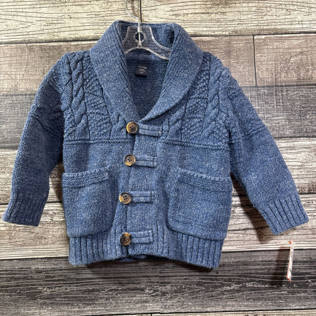 GAP ROLL NECK CARDIGAN SWEATER 12-18 MO