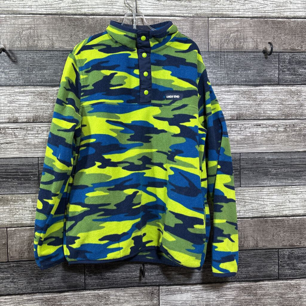LANDS END SNAP BUTTON PULLOVER FLEECE