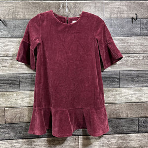 GARNET HILL KIDS LS VELOUR DRESS 4