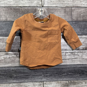 OLIVE + SCOUT LS CREW NECK 3-6 MO
