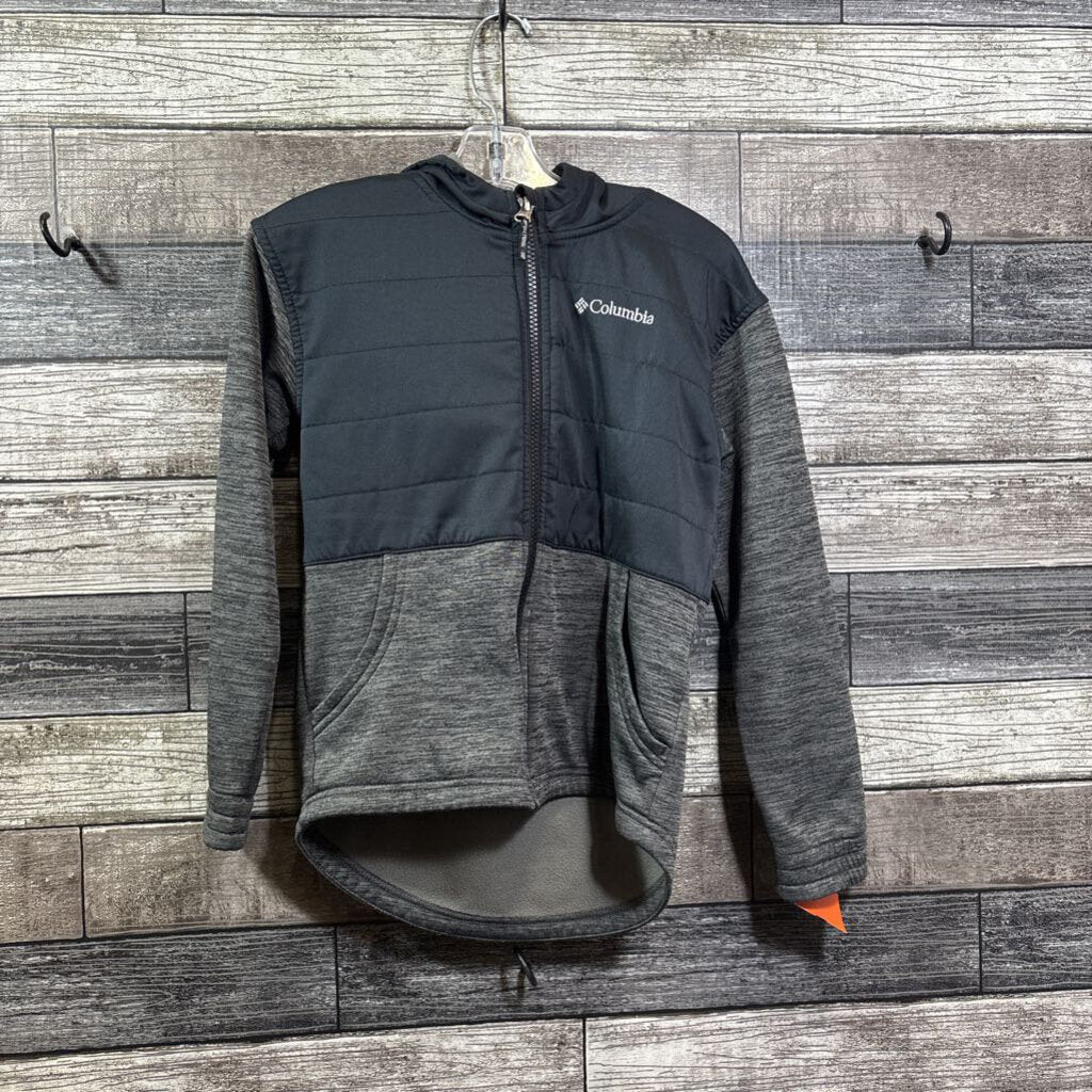 COLUMBIA HOODED MIXED MEDIA JACKET 7/8