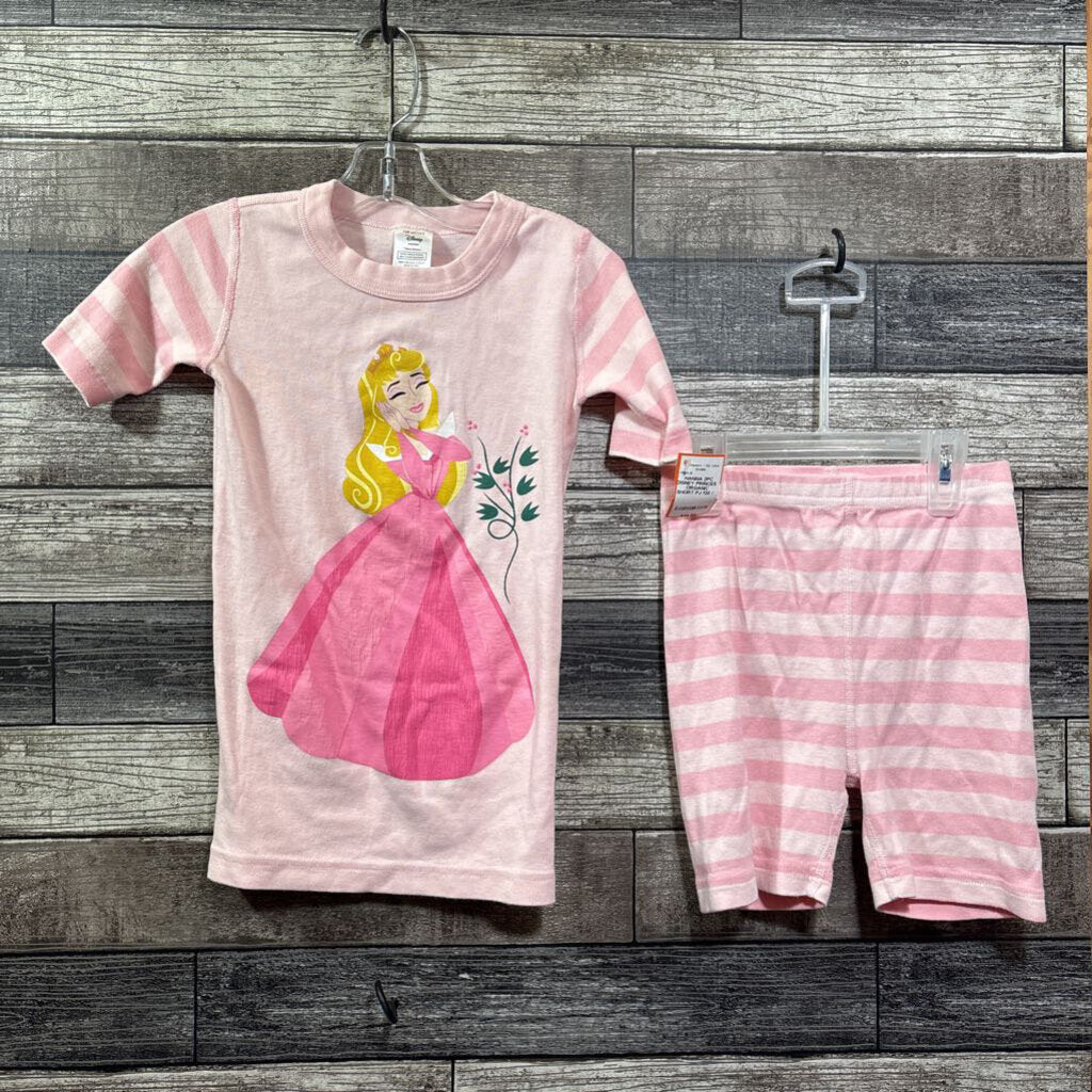 HANNA 2PC DISNEY PRINCESS ORGANIC SHORT PJ 130 / 8