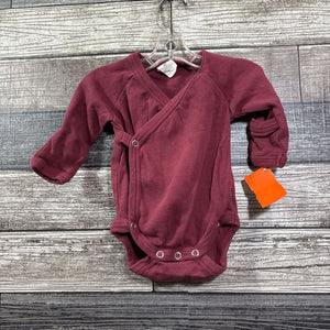 KATE QUINN ORGANICS LS SIDE SNAP BODYSUIT 0-3 MO