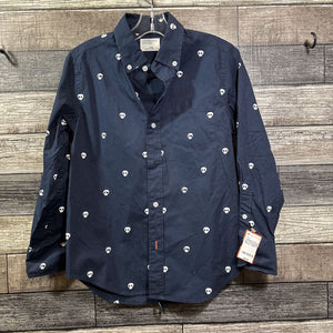 CREWCUTS LS BUTTON DOWN SKULL SHIRT 8