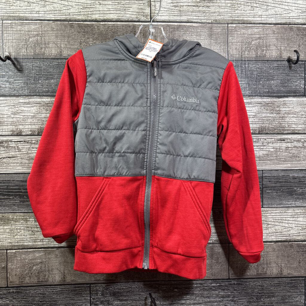 COLUMBIA HOODED MIXED MEDIA JACKET 7/8