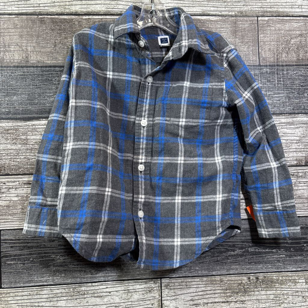 JANIE & JACK LS BUTTON DOWN PLAID SHIRT 2