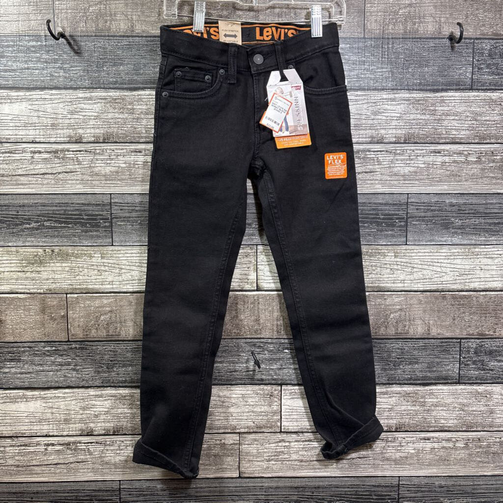 NWT LEVI'S 510 SKINNY BLACK JEANS 8