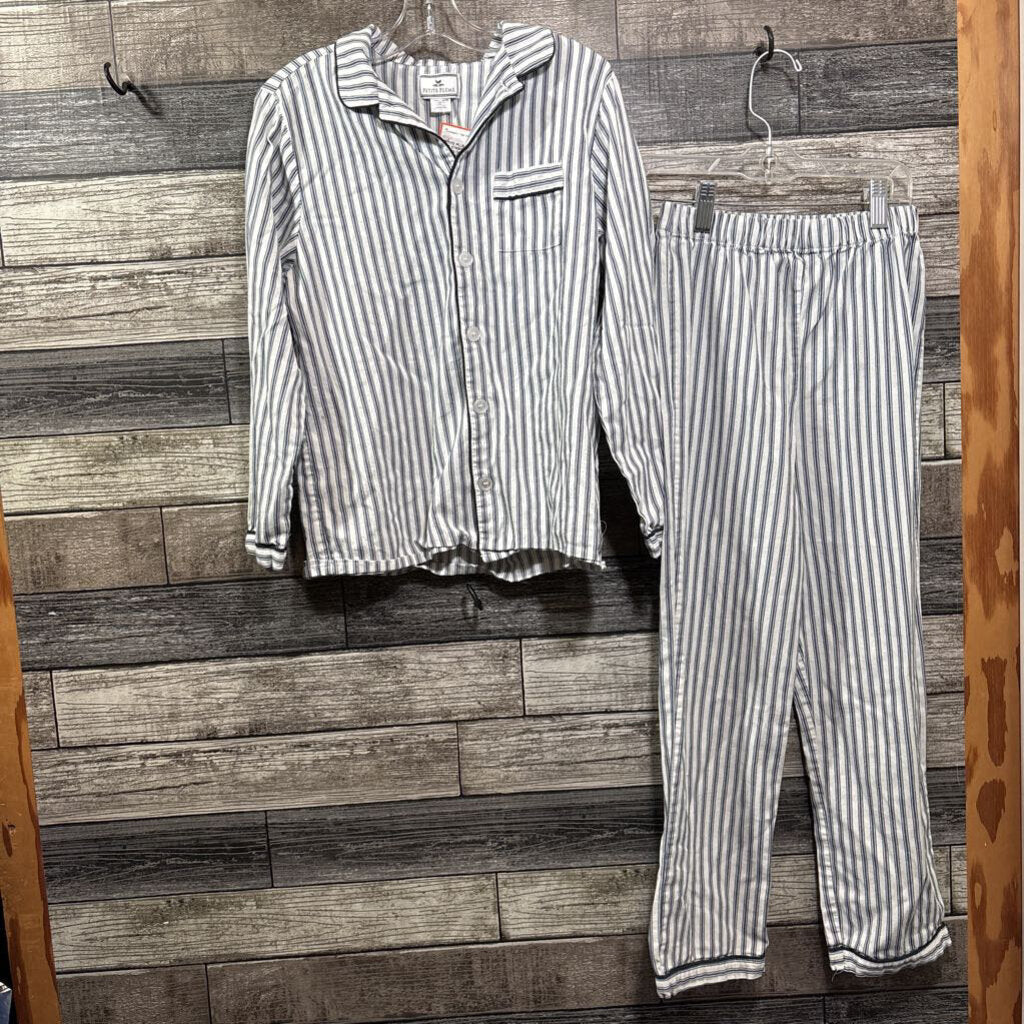 PETITE PLUME 2PC STRIPED BUTTON DOWN PJ 12