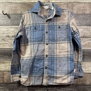 GAP ORGANIC COTTON FLANNEL BUTTON DOWN SHIRT 10/12