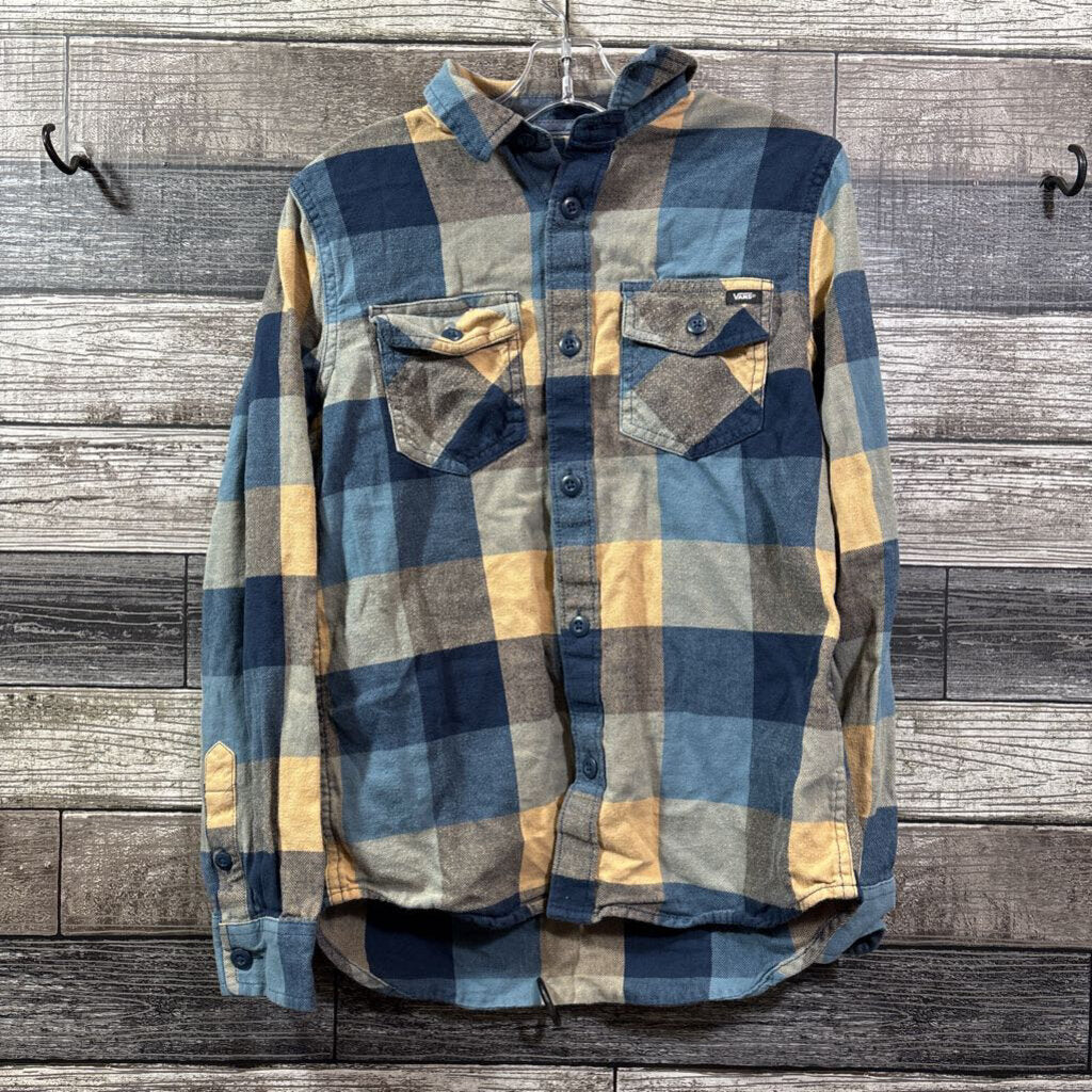 VANS LS BUTTON DOWN FLANNEL SHIRT 10/12