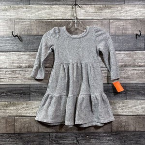 CAT & JACK LS WAFFLE TIERED DRESS 2