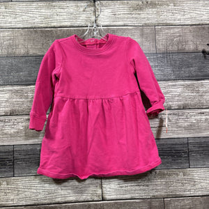 PRIMARY JERSEY KNIT LS DRESS 12-18 MO