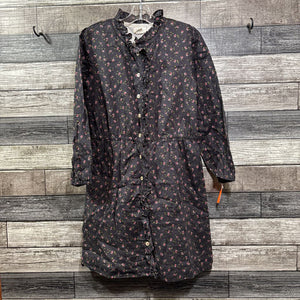 OLIVE JUICE LS FLORAL BUTTON DOWN DRESS 10/12