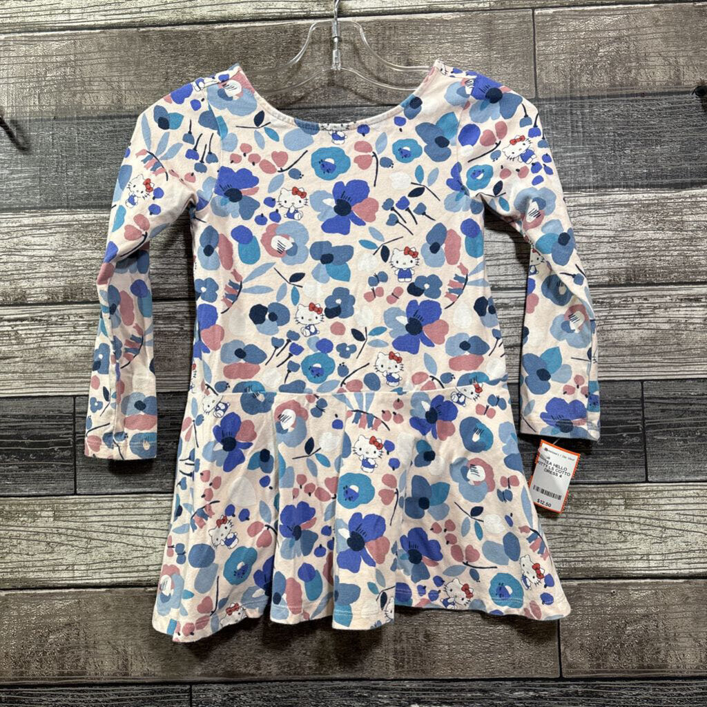 TEA HELLO KITTY LS COTTON DRESS 4