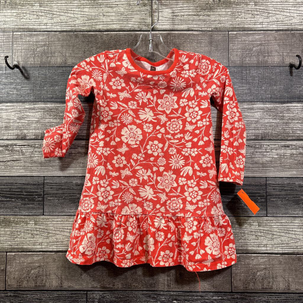 TEA LS PRINTED COTTON DRESS 4