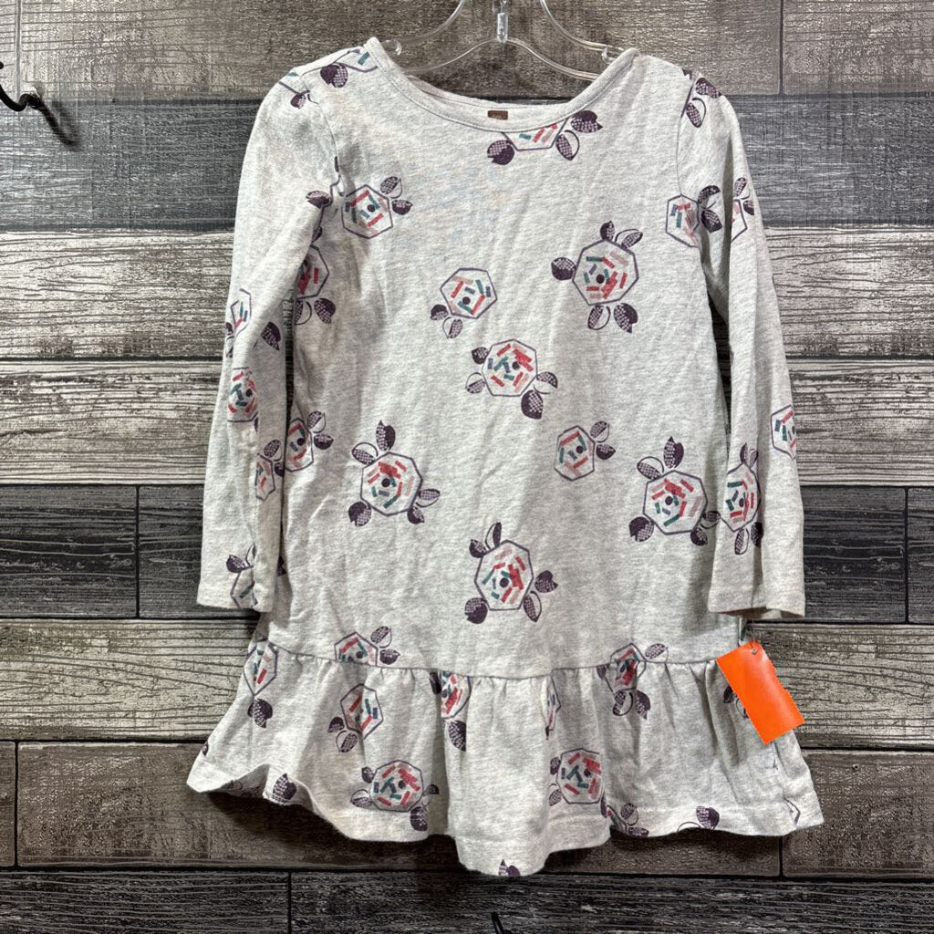 TEA LS PRINTED COTTON DRESS 4