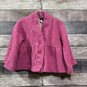 TEA COTTON CROPPED FRENCH TERRY CARDIGAN 6