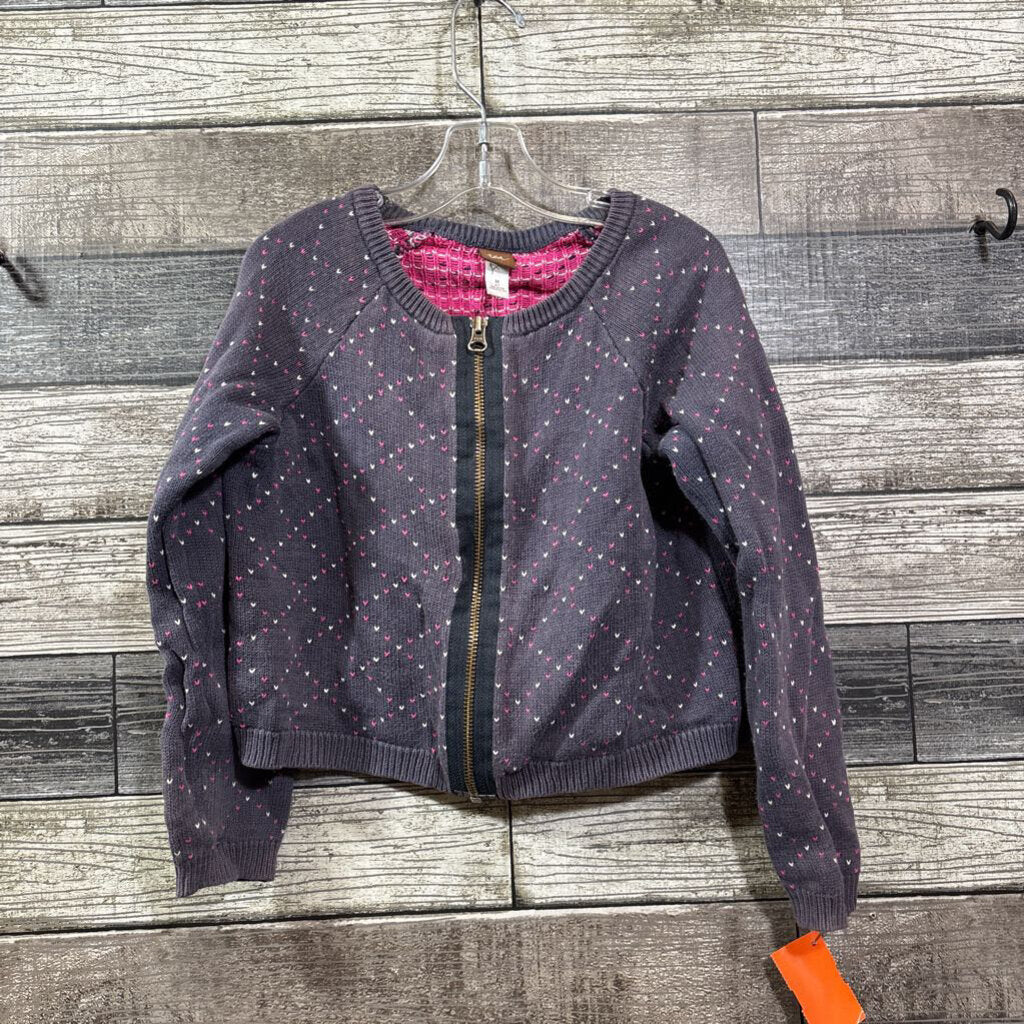 TEA COTTON CROPPED ZIP CARIDGAN 6
