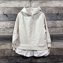 Load image into Gallery viewer, ZARA HOODED SWEATSHIRT WITH SHIRT TRIM 6
