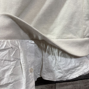 ZARA HOODED SWEATSHIRT WITH SHIRT TRIM 6