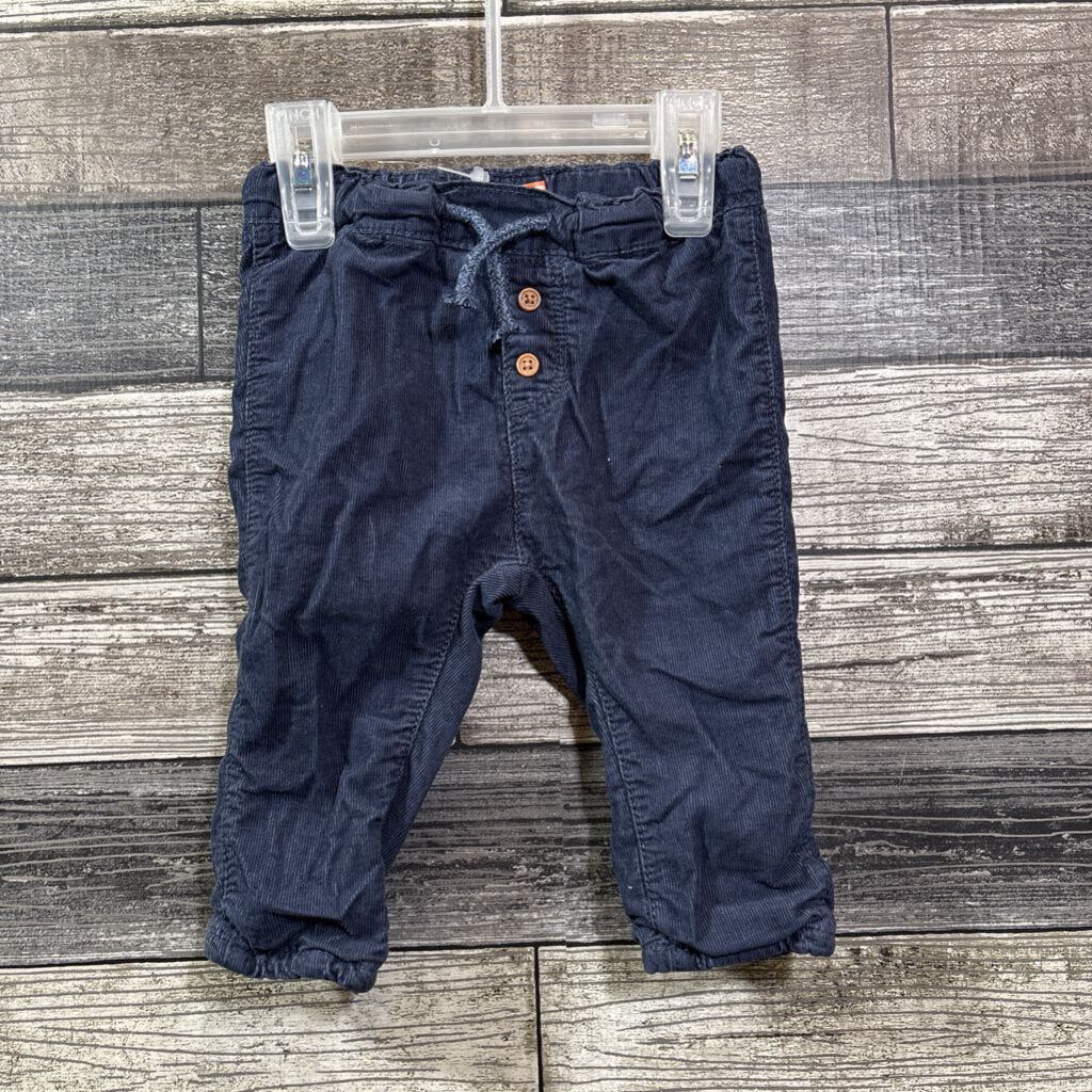 H&M LINED CORDUROY PANTS 6 MO
