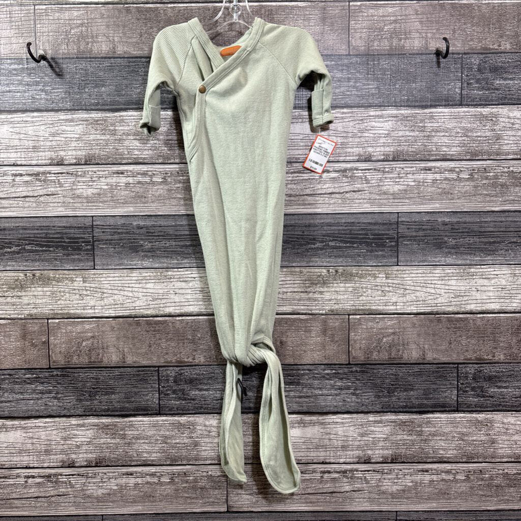 BRIXTON PHOENIX RIBBED KNOTTED SLEEP GOWN 0-3 MO