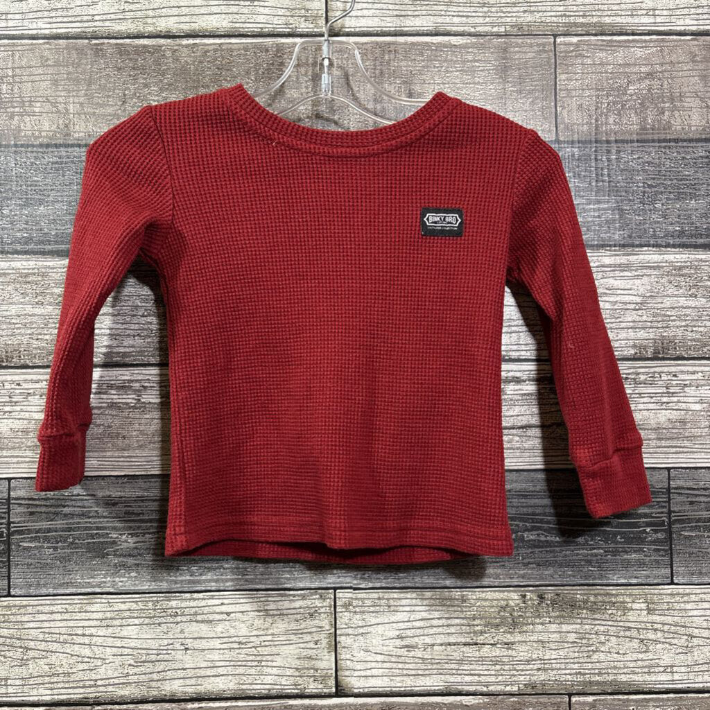 BINKY BROS LS WAFFLE WEAVE SHIRT 18-24 MO