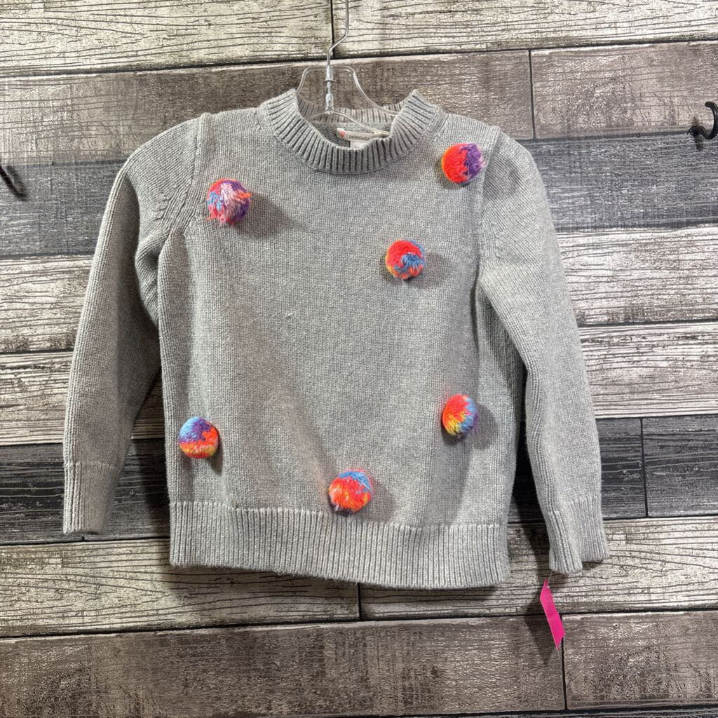 CREWCUTS COTTON POM SWEATER 6/7