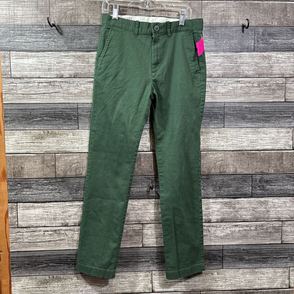 CREWCUTS GREEN STRECH CHINO PANTS 12