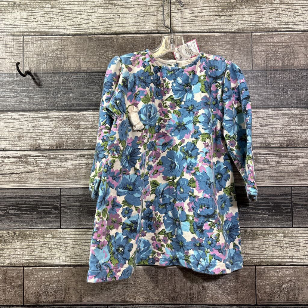 GO GENTLY BABY ORGANIC LS FLORAL DRESS 3