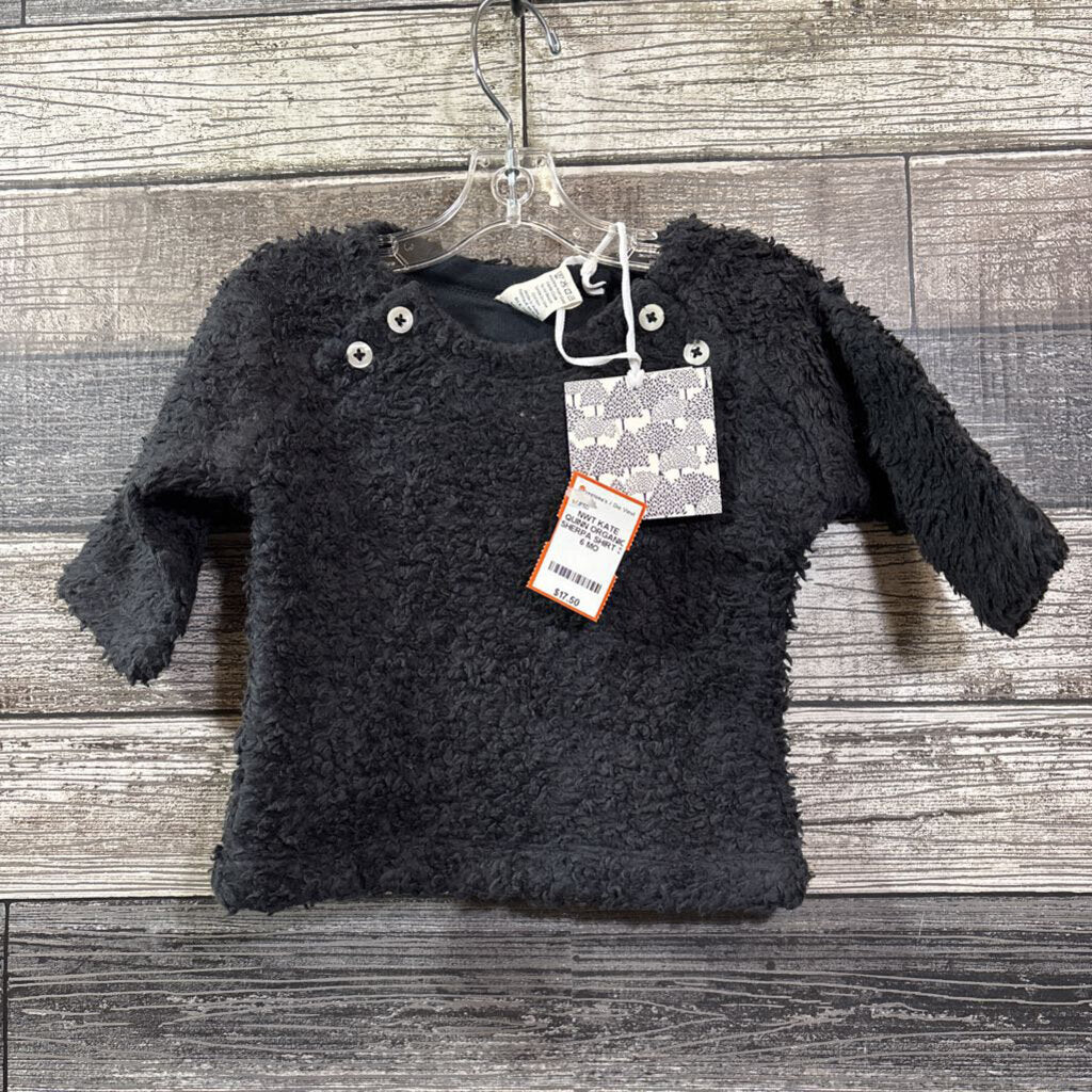 NWT KATE QUINN ORGANIC SHERPA SHIRT 3-6 MO