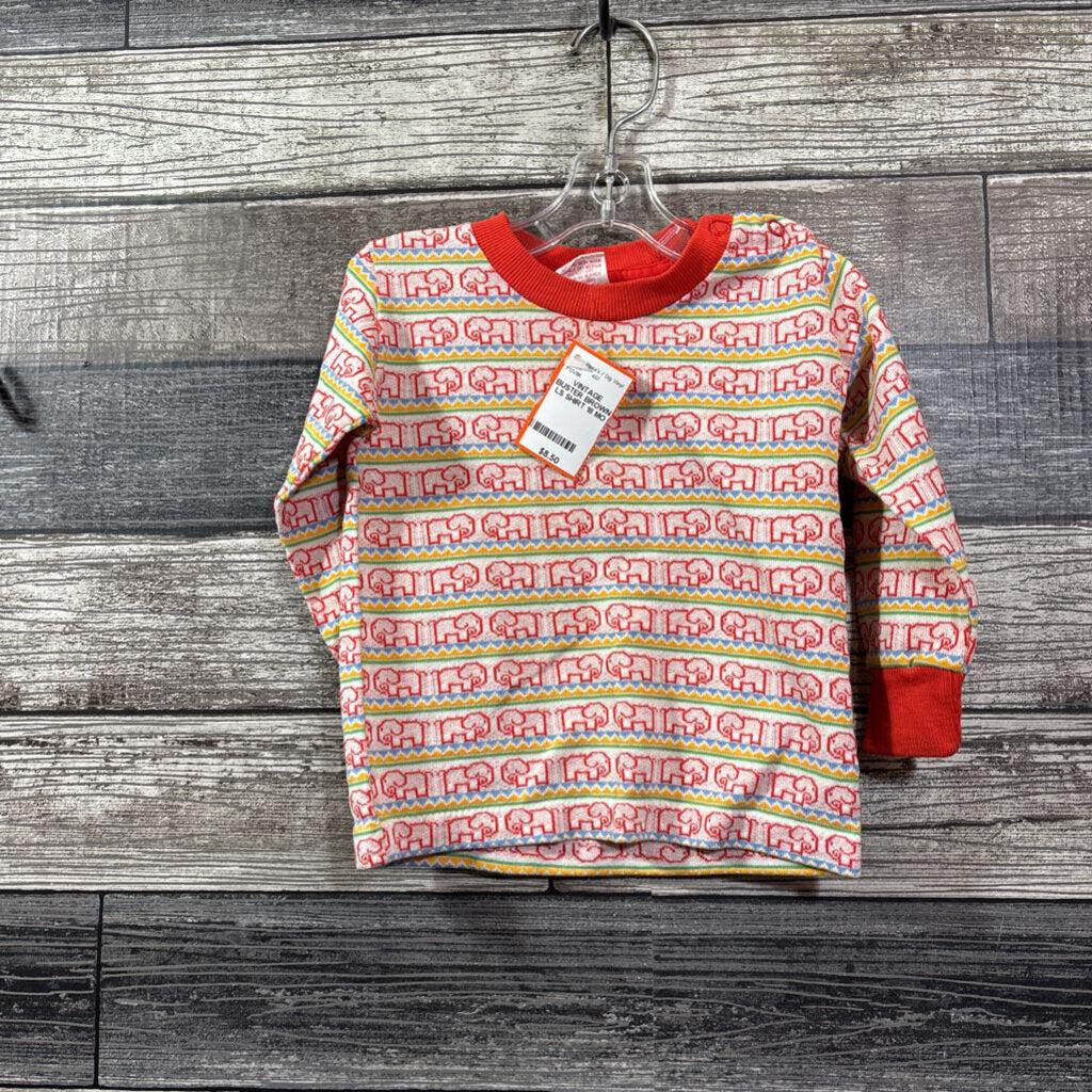 VINTAGE BUSTER BROWN LS SHIRT 18 MO