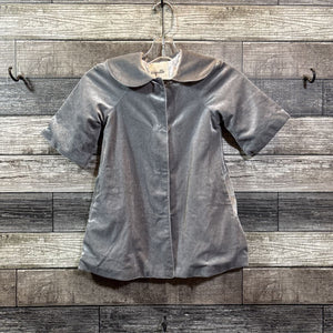 NWT VIGNETTE SILVER VELOUR JANE COAT 2