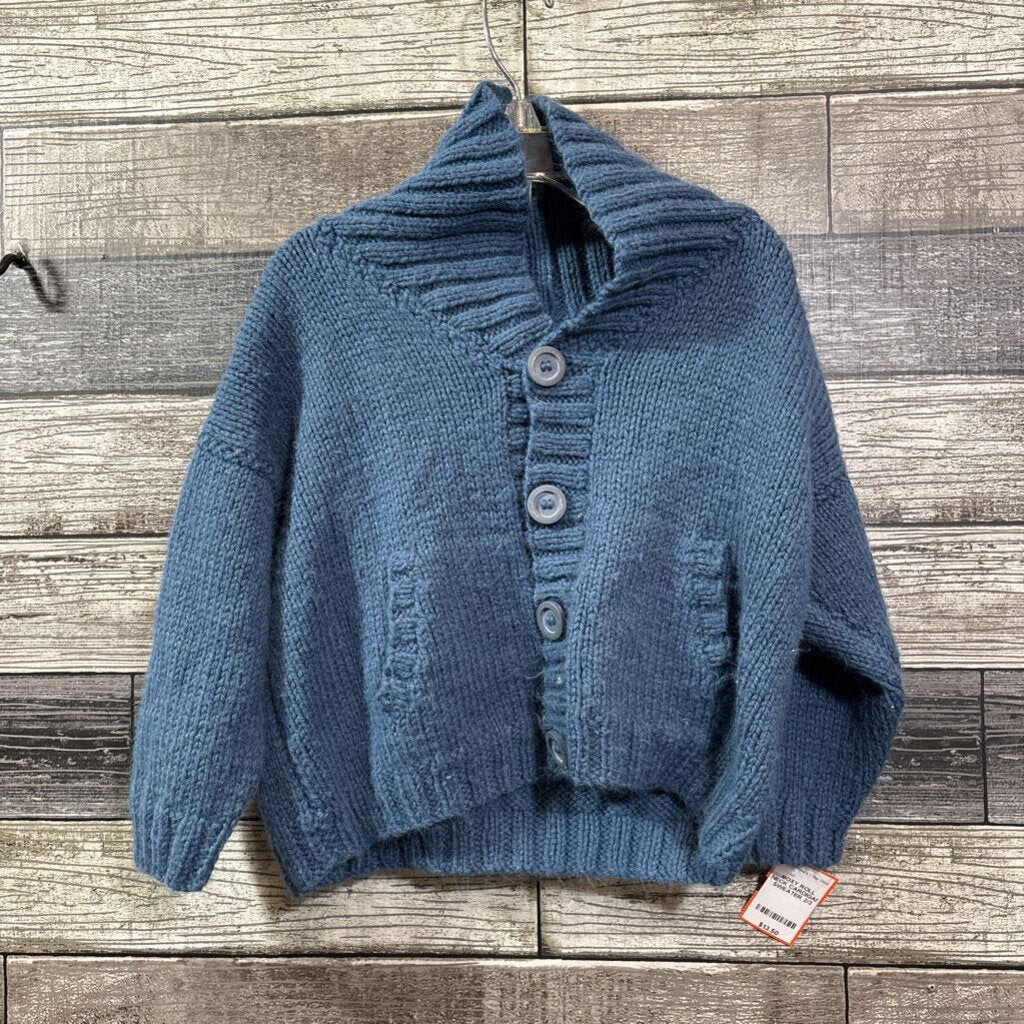 BOXY ROLL NECK CARDIGAN SWEATER 2/3