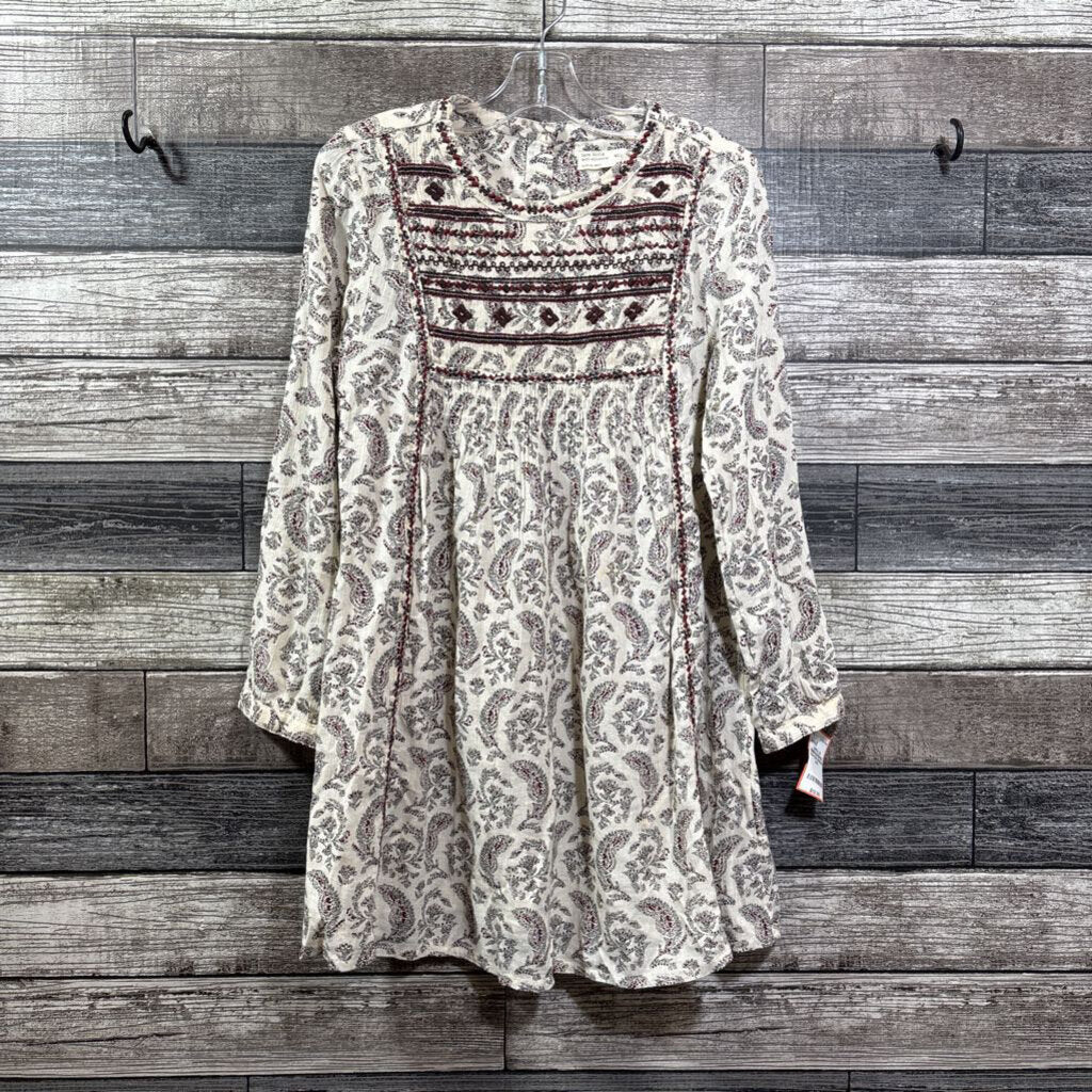 ZARA LS EMBROIDERED RAYON DRESS 9/10